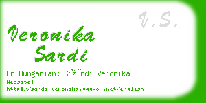 veronika sardi business card